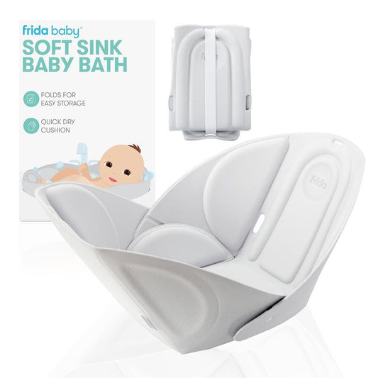 Frida Baby Soft Sink Baby Bath - Quick Dry, Foldable, and Safe for Newborns